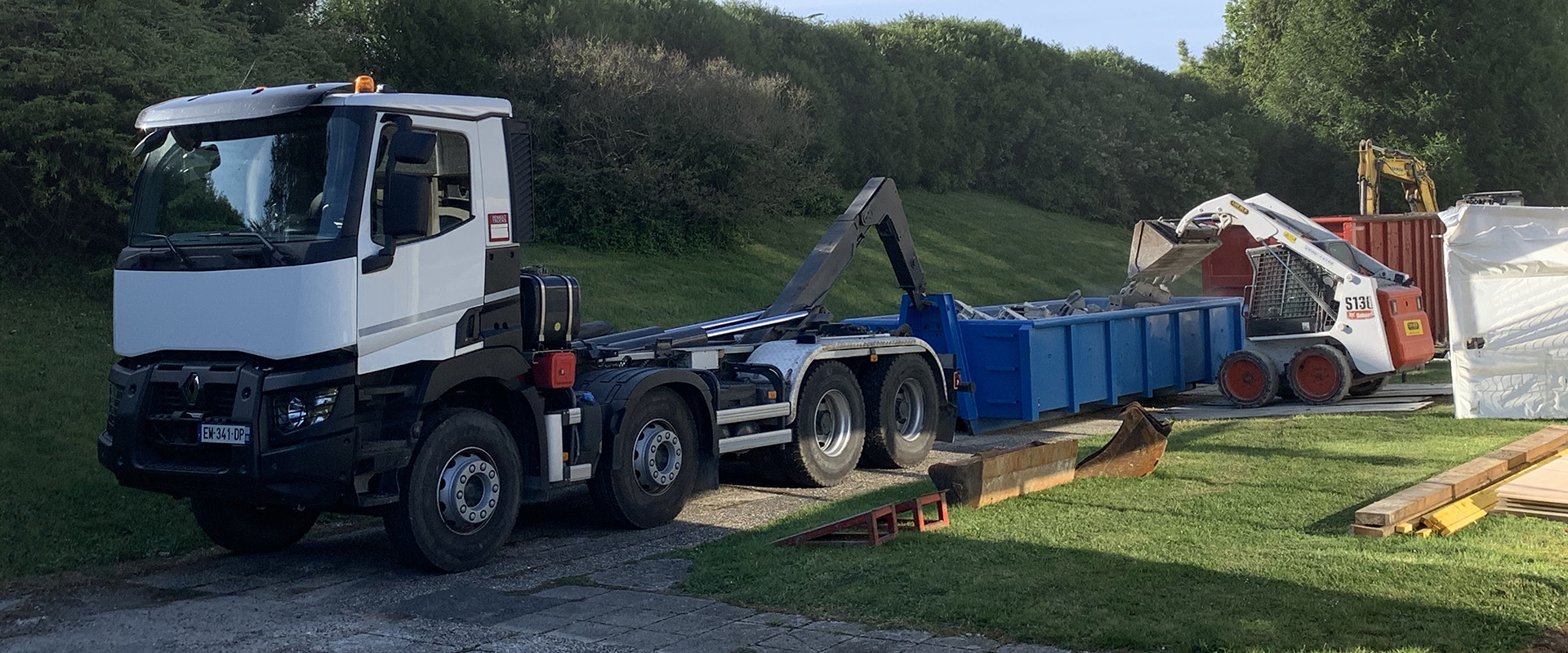 Aspirtp, Camion ampliroll, Beauvais dans l'Oise